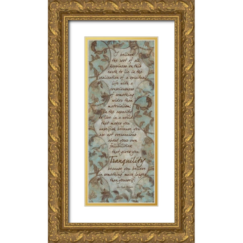 . Gold Ornate Wood Framed Art Print with Double Matting by Haynes, Smith