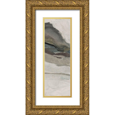 Down Streem Flow 1 Gold Ornate Wood Framed Art Print with Double Matting by Haynes, Smith