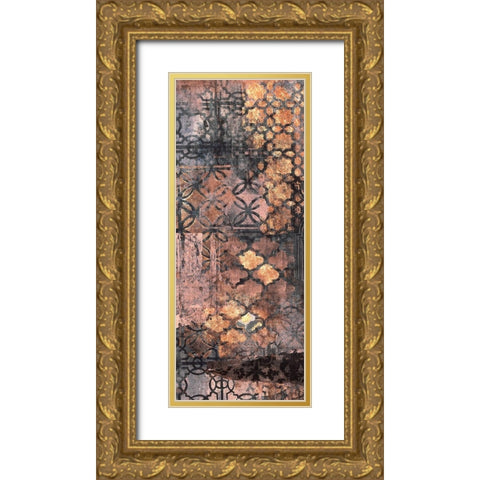 Ornate Rust 1 Gold Ornate Wood Framed Art Print with Double Matting by Haynes, Smith
