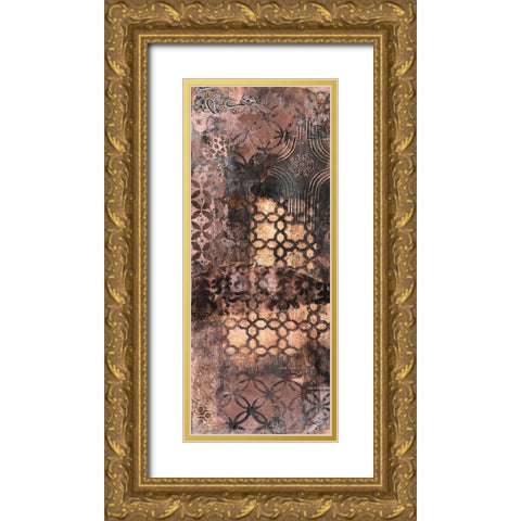 Ornate Rust 2 Gold Ornate Wood Framed Art Print with Double Matting by Haynes, Smith