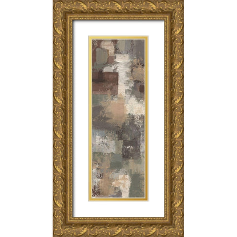 Earthy Stains 2 Gold Ornate Wood Framed Art Print with Double Matting by Haynes, Smith