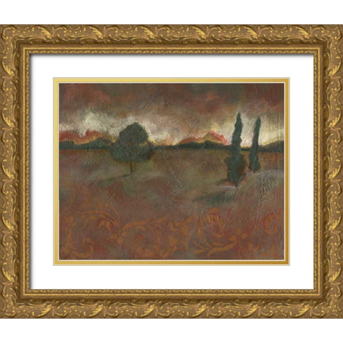 . Gold Ornate Wood Framed Art Print with Double Matting by Haynes, Smith