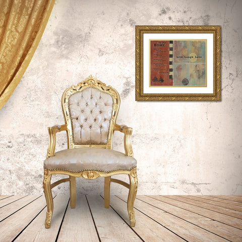. Gold Ornate Wood Framed Art Print with Double Matting by Haynes, Smith