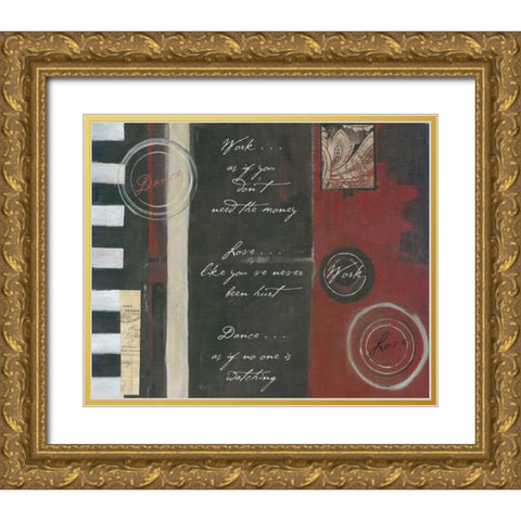 . Gold Ornate Wood Framed Art Print with Double Matting by Haynes, Smith