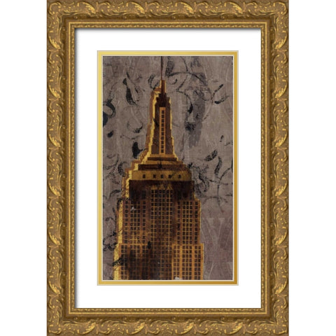 . Gold Ornate Wood Framed Art Print with Double Matting by Haynes, Smith