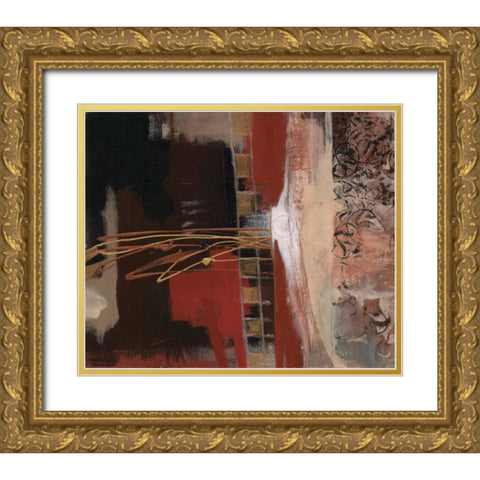 . Gold Ornate Wood Framed Art Print with Double Matting by Haynes, Smith