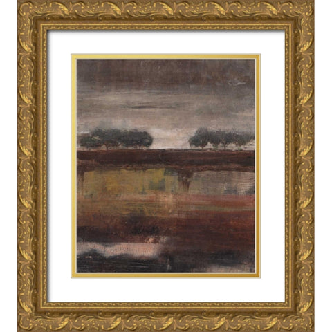 . Gold Ornate Wood Framed Art Print with Double Matting by Haynes, Smith