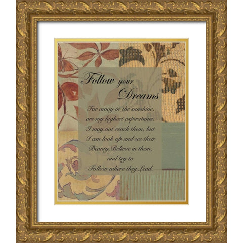 . Gold Ornate Wood Framed Art Print with Double Matting by Haynes, Smith