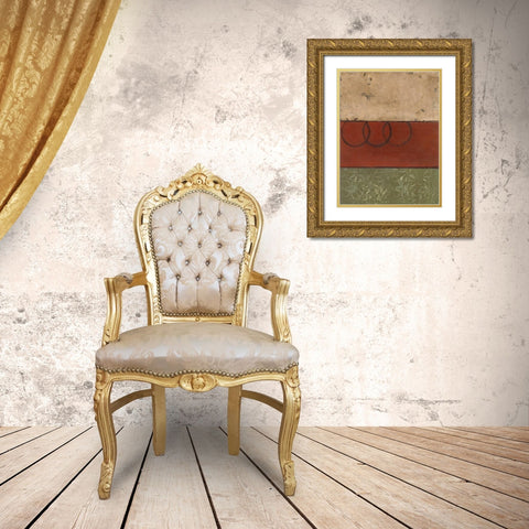 . Gold Ornate Wood Framed Art Print with Double Matting by Haynes, Smith
