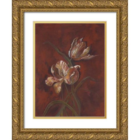 . Gold Ornate Wood Framed Art Print with Double Matting by Haynes, Smith
