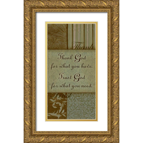 . Gold Ornate Wood Framed Art Print with Double Matting by Haynes, Smith