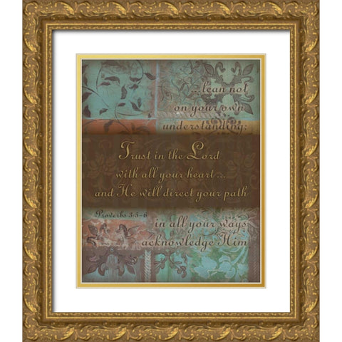 . Gold Ornate Wood Framed Art Print with Double Matting by Haynes, Smith
