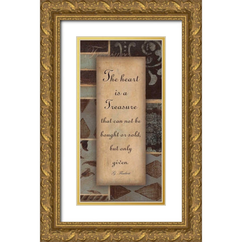 . Gold Ornate Wood Framed Art Print with Double Matting by Haynes, Smith
