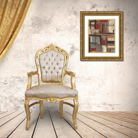 . Gold Ornate Wood Framed Art Print with Double Matting by Haynes, Smith