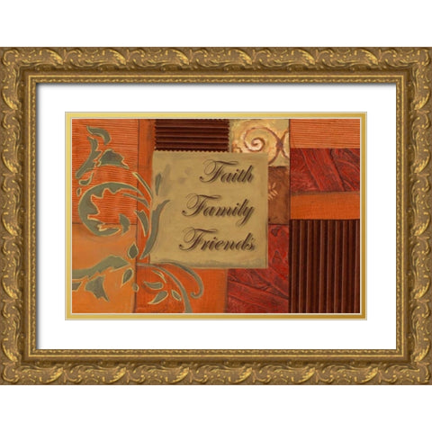 . Gold Ornate Wood Framed Art Print with Double Matting by Haynes, Smith