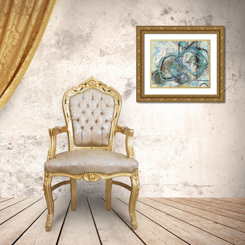 . Gold Ornate Wood Framed Art Print with Double Matting by Haynes, Smith