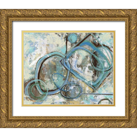 . Gold Ornate Wood Framed Art Print with Double Matting by Haynes, Smith