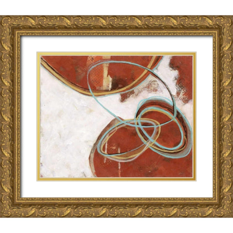 . Gold Ornate Wood Framed Art Print with Double Matting by Haynes, Smith