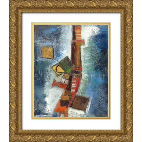 . Gold Ornate Wood Framed Art Print with Double Matting by Haynes, Smith