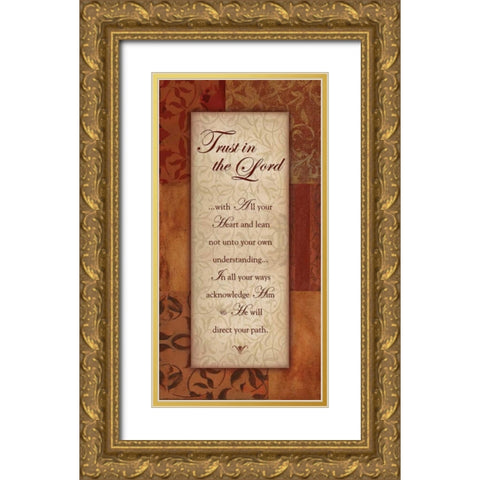 . Gold Ornate Wood Framed Art Print with Double Matting by Haynes, Smith