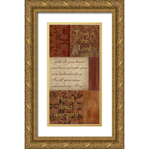 . Gold Ornate Wood Framed Art Print with Double Matting by Haynes, Smith