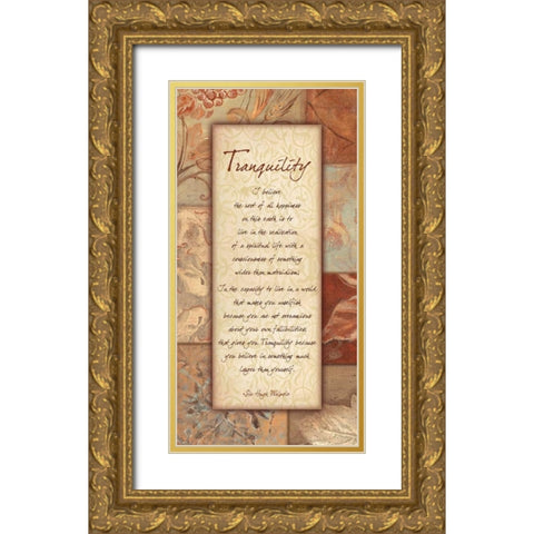 . Gold Ornate Wood Framed Art Print with Double Matting by Haynes, Smith