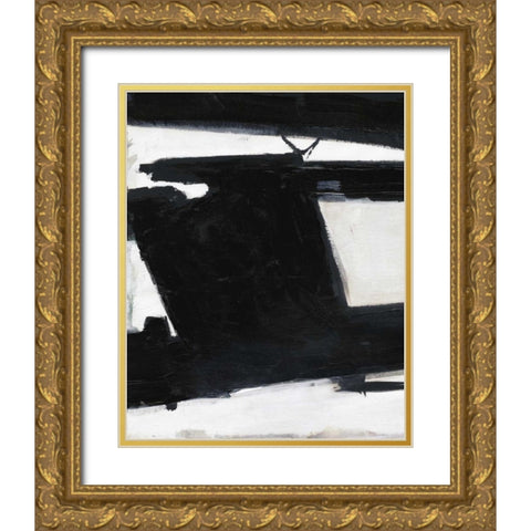 Stark Shapes Gold Ornate Wood Framed Art Print with Double Matting by Haynes, Smith