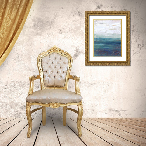 New Horizons Gold Ornate Wood Framed Art Print with Double Matting by Haynes, Smith