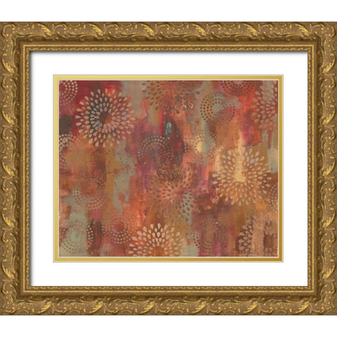 Spice Burst Kudos Gold Ornate Wood Framed Art Print with Double Matting by Haynes, Smith