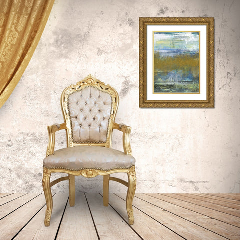 Golden Stream Gold Ornate Wood Framed Art Print with Double Matting by Haynes, Smith