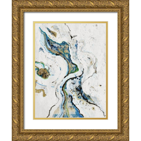 Endless Smoke Gold Ornate Wood Framed Art Print with Double Matting by Haynes, Smith