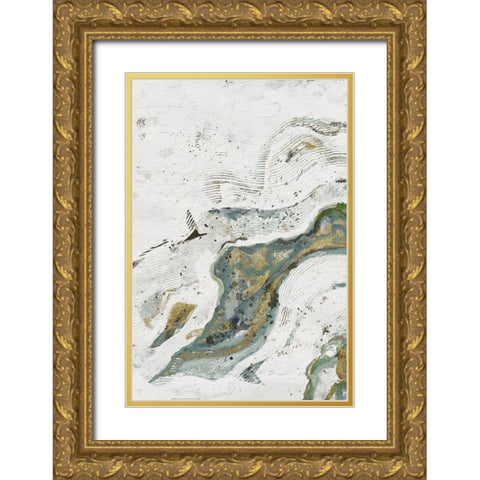 Endless Ripple 1 Gold Ornate Wood Framed Art Print with Double Matting by Haynes, Smith