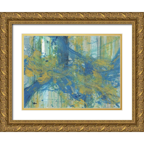 Creamy Day Glo Gold Ornate Wood Framed Art Print with Double Matting by Haynes, Smith