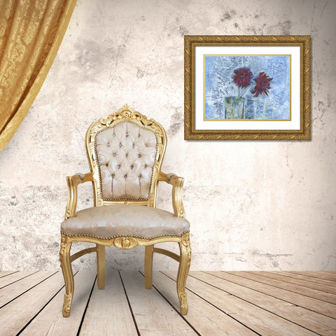 Winter Bloom Gold Ornate Wood Framed Art Print with Double Matting by Haynes, Smith