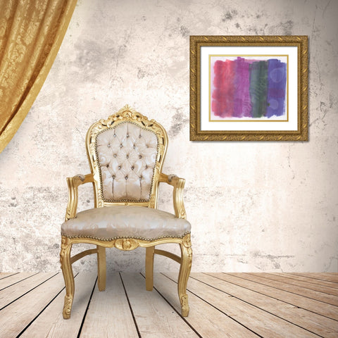 Fossil Color Splash Gold Ornate Wood Framed Art Print with Double Matting by Haynes, Smith