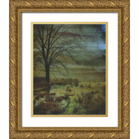 Somewhere Beyond The Mist 1 Gold Ornate Wood Framed Art Print with Double Matting by Haynes, Smith