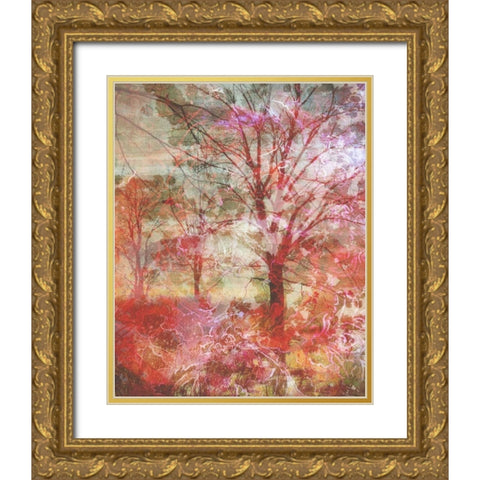 Southern Blaze Gold Ornate Wood Framed Art Print with Double Matting by Haynes, Smith