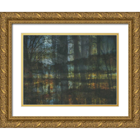Natural Reflection Gold Ornate Wood Framed Art Print with Double Matting by Haynes, Smith