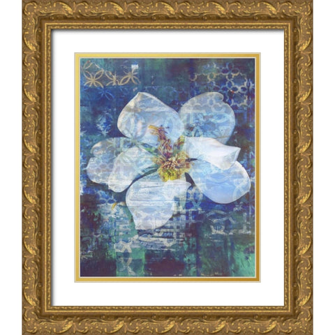 Structured Sea 1 Gold Ornate Wood Framed Art Print with Double Matting by Haynes, Smith
