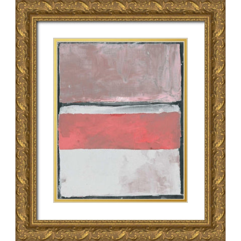Camaieu Trend 3 Gold Ornate Wood Framed Art Print with Double Matting by Haynes, Smith