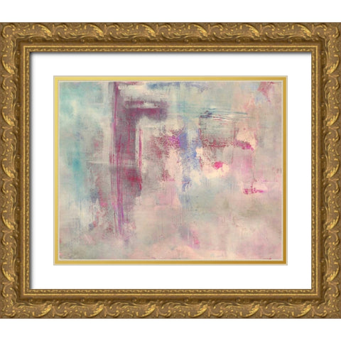 Cotton Candy Clouds Gold Ornate Wood Framed Art Print with Double Matting by Haynes, Smith