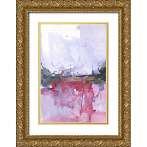 Molten Sea Gold Ornate Wood Framed Art Print with Double Matting by Haynes, Smith