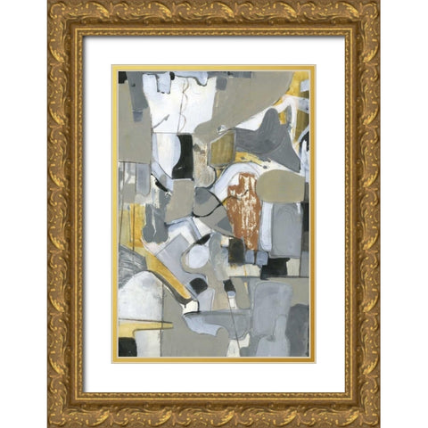 Jumbled Thoughts Gold Ornate Wood Framed Art Print with Double Matting by Haynes, Smith
