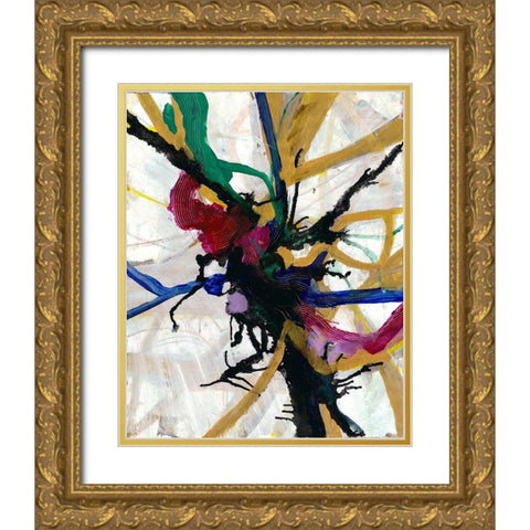Brilliant Web Gold Ornate Wood Framed Art Print with Double Matting by Haynes, Smith