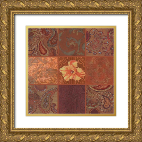 . Gold Ornate Wood Framed Art Print with Double Matting by Haynes, Smith