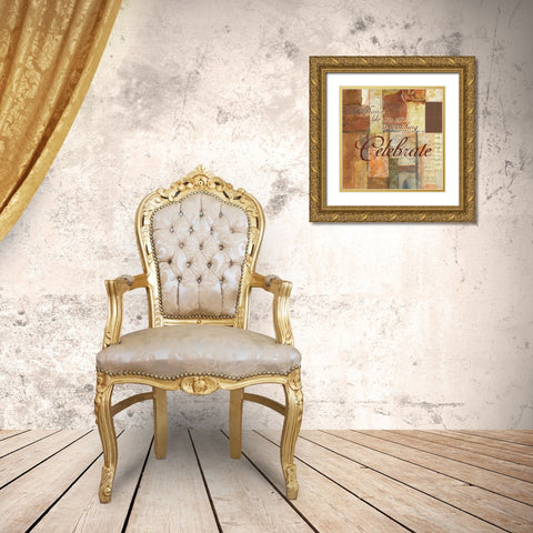 . Gold Ornate Wood Framed Art Print with Double Matting by Haynes, Smith
