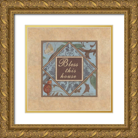 . Gold Ornate Wood Framed Art Print with Double Matting by Haynes, Smith