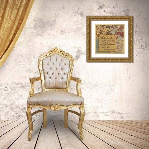 . Gold Ornate Wood Framed Art Print with Double Matting by Haynes, Smith