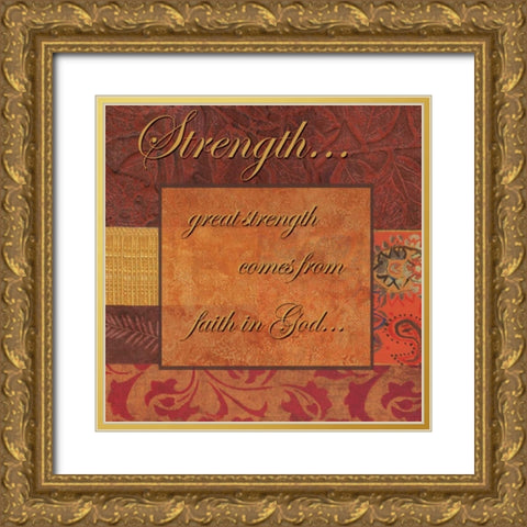 . Gold Ornate Wood Framed Art Print with Double Matting by Haynes, Smith