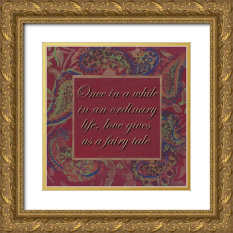 . Gold Ornate Wood Framed Art Print with Double Matting by Haynes, Smith